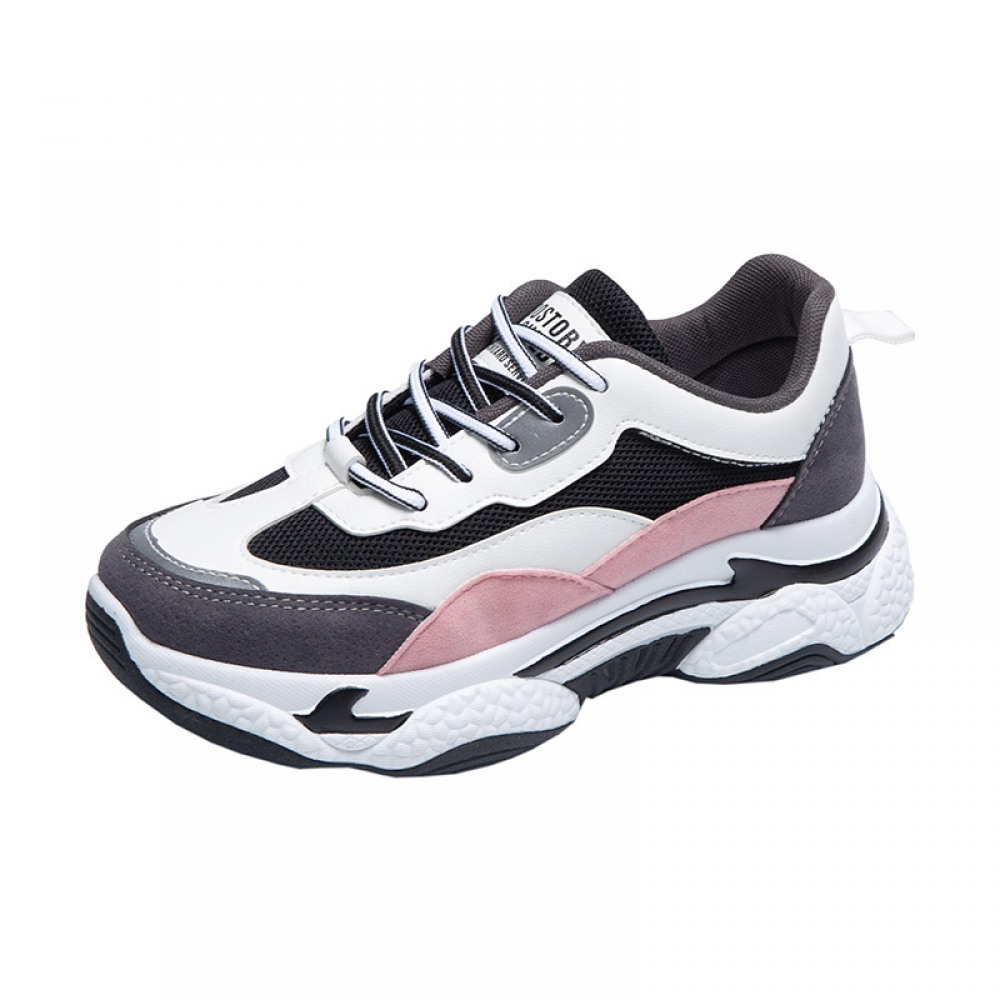 White Shoes Women's New Breathable Student Board Shoes Flat Running Casual Shoes