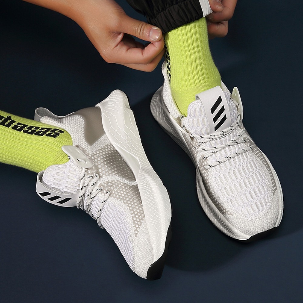 New Men's Flying Woven Breathable Summer Fashion Student Casual Sports Shoes