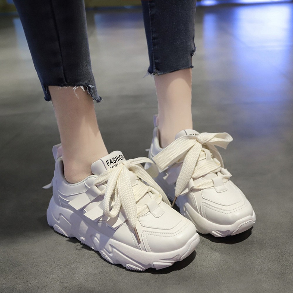 Spring New Student Sports Shoes Women Height Increase Shoes